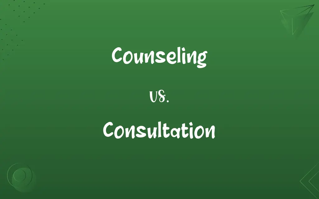 Counseling vs. Consultation