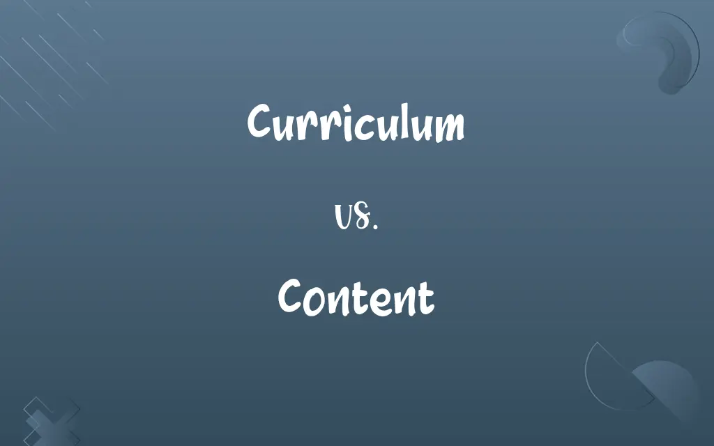 Curriculum vs. Content