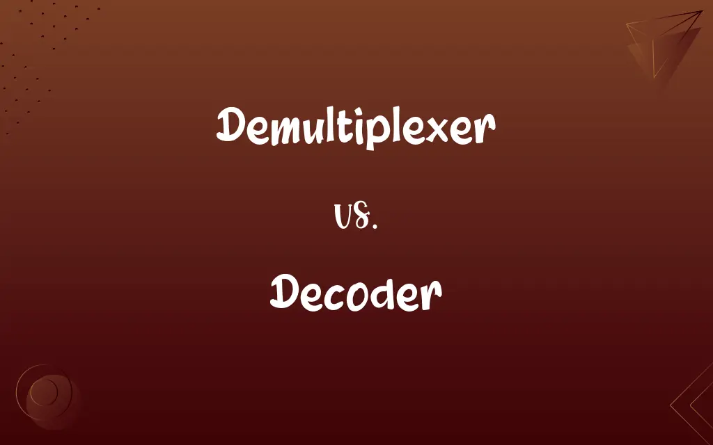 Demultiplexer vs. Decoder