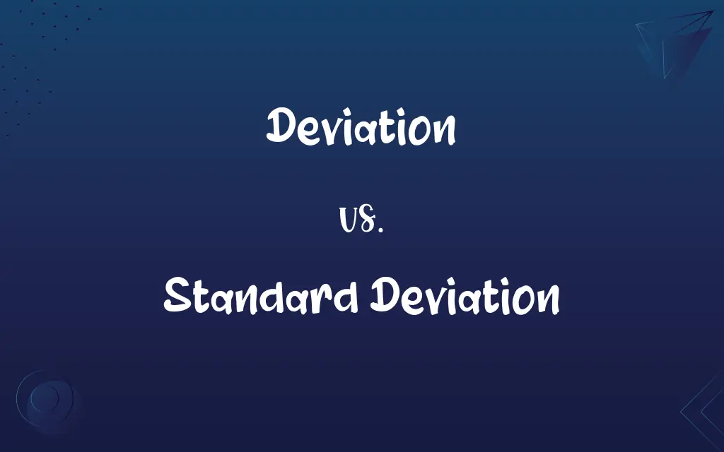 Deviation vs. Standard Deviation