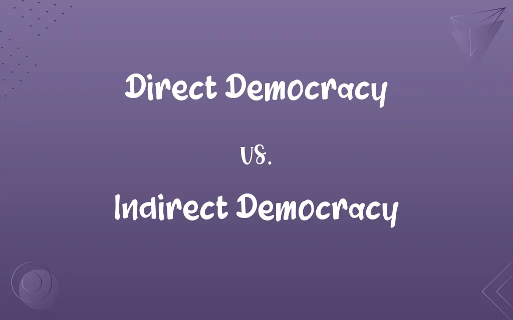 Direct Democracy vs. Indirect Democracy
