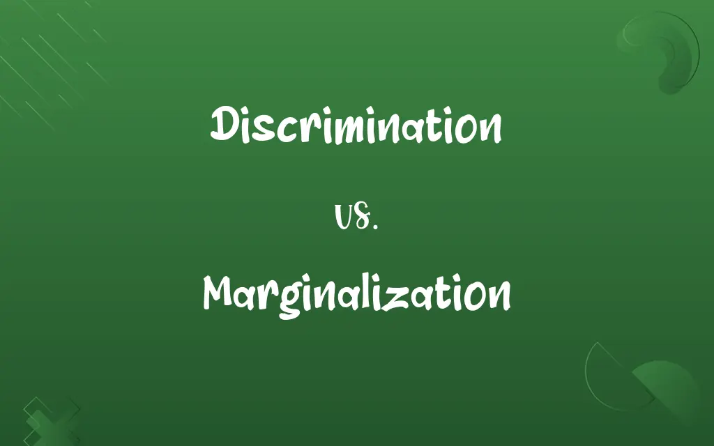 Discrimination vs. Marginalization
