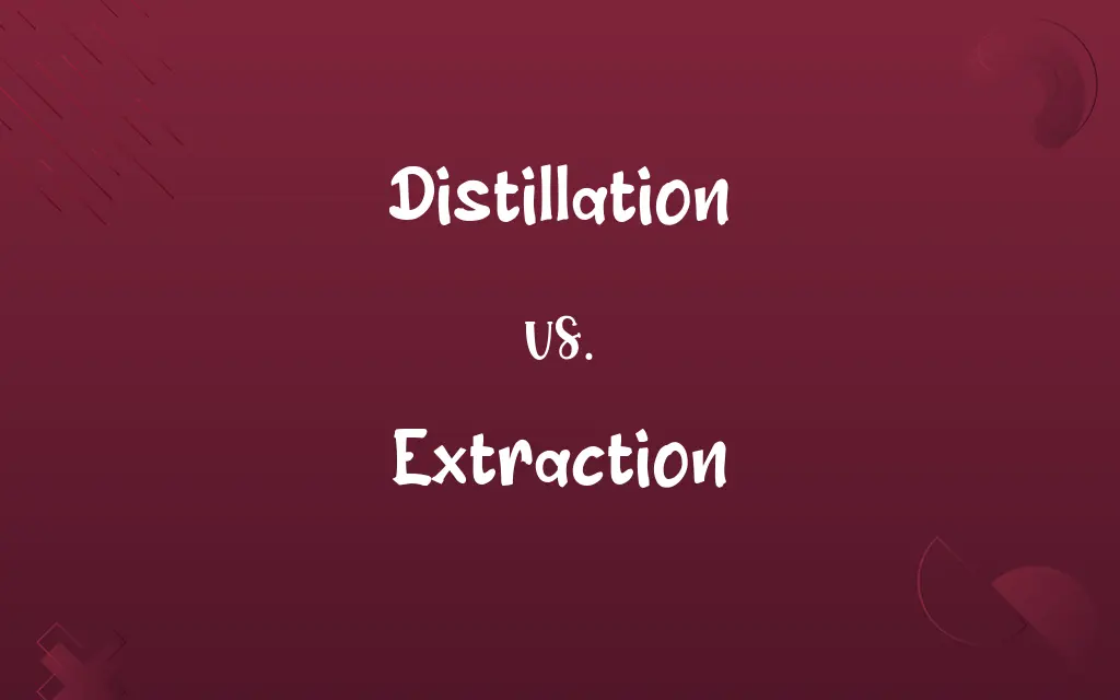 Distillation vs. Extraction