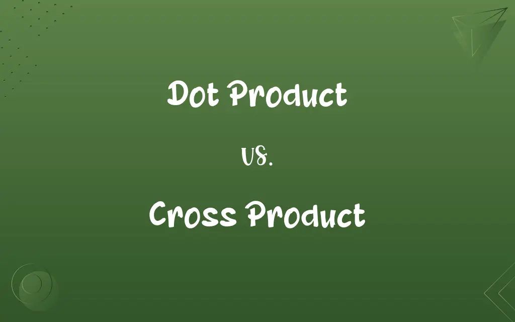 Dot Product vs. Cross Product