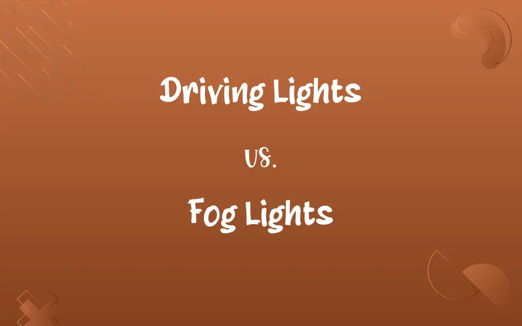 Driving Lights vs. Fog Lights