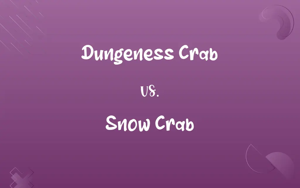 Dungeness Crab vs. Snow Crab