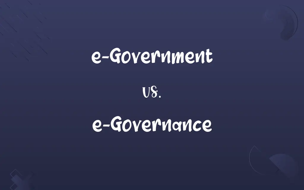 e-Government vs. e-Governance