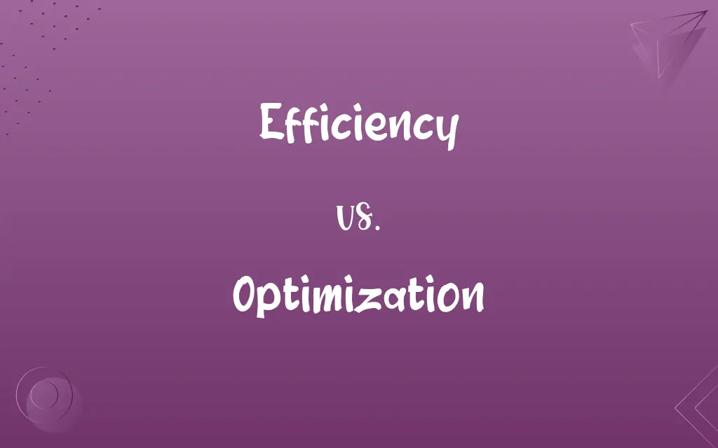Efficiency vs. Optimization