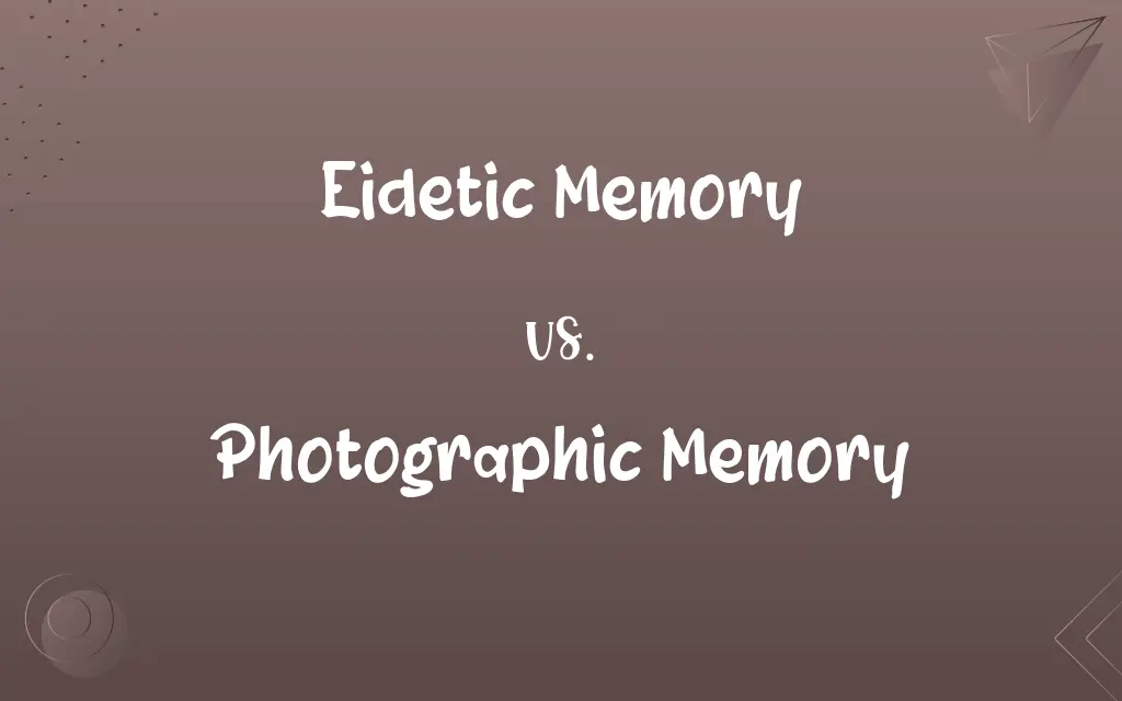 Eidetic Memory vs. Photographic Memory