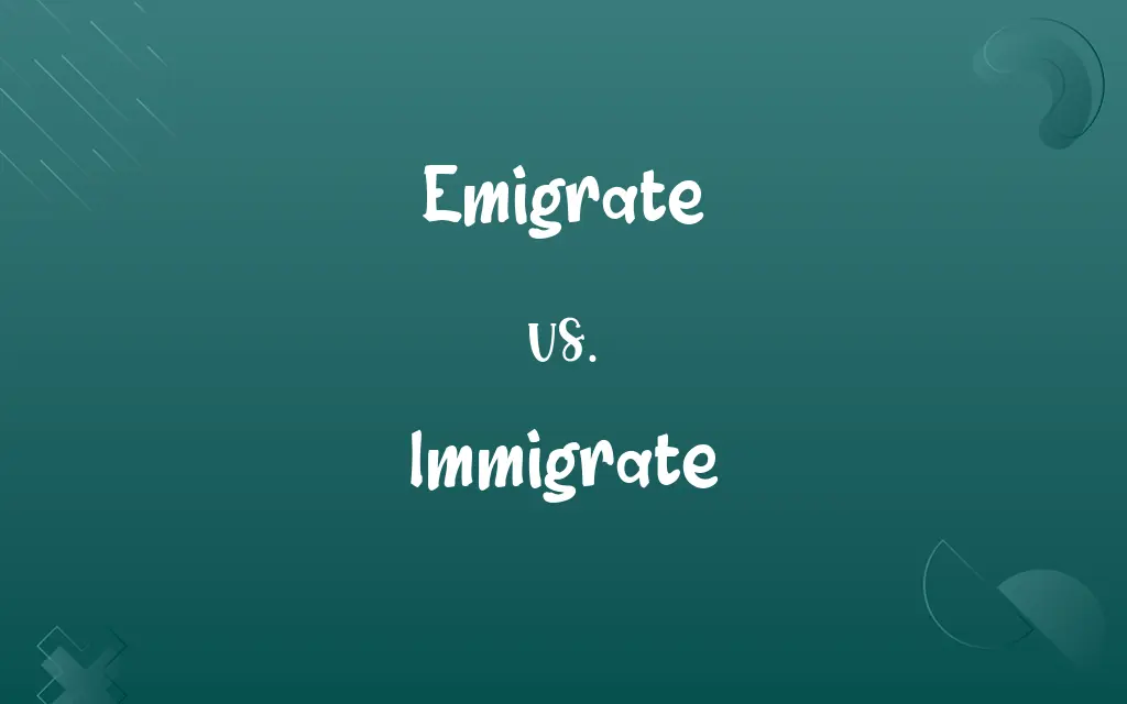 Emigrate vs. Immigrate