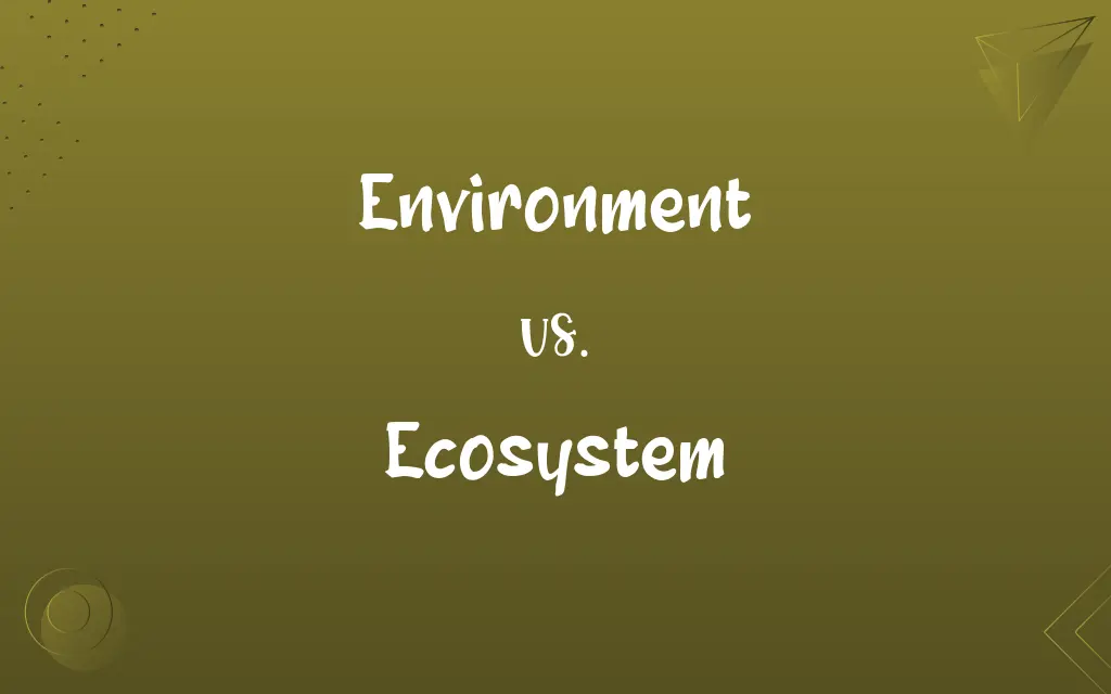 Environment vs. Ecosystem