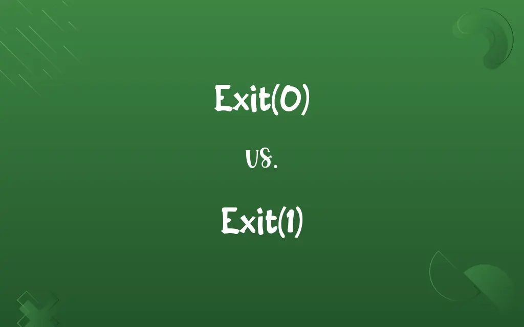 Exit(0) vs. Exit(1)