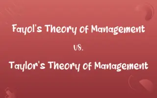 Fayol's Theory of Management vs. Taylor's Theory of Management