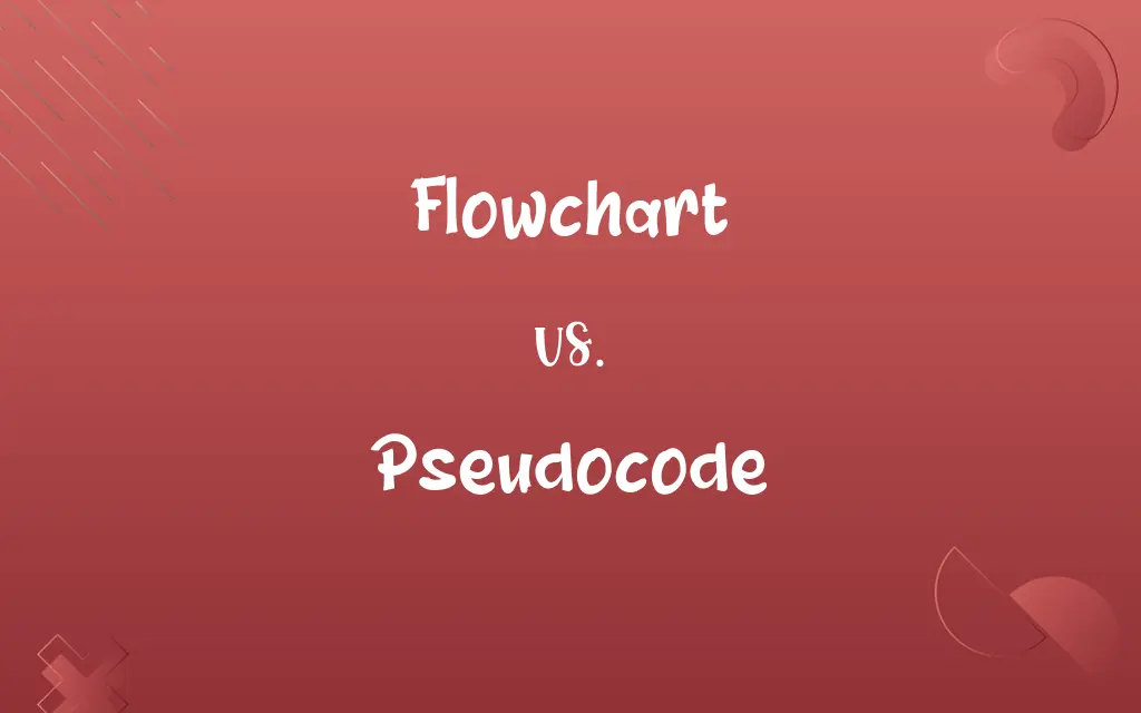 Flowchart vs. Pseudocode