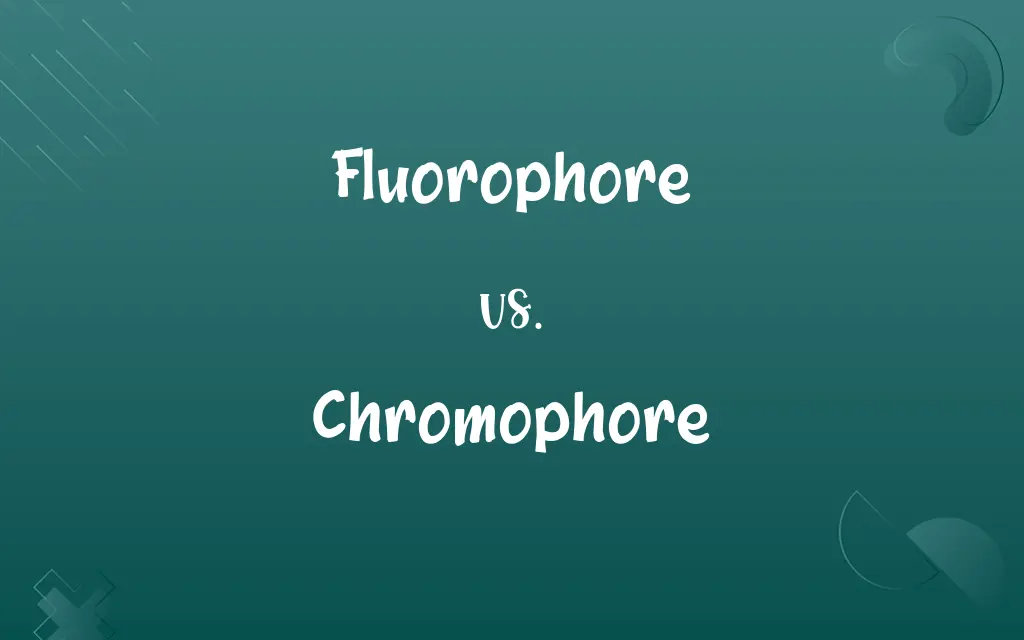 Fluorophore vs. Chromophore
