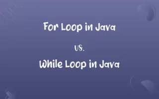 For Loop in Java vs. While Loop in Java