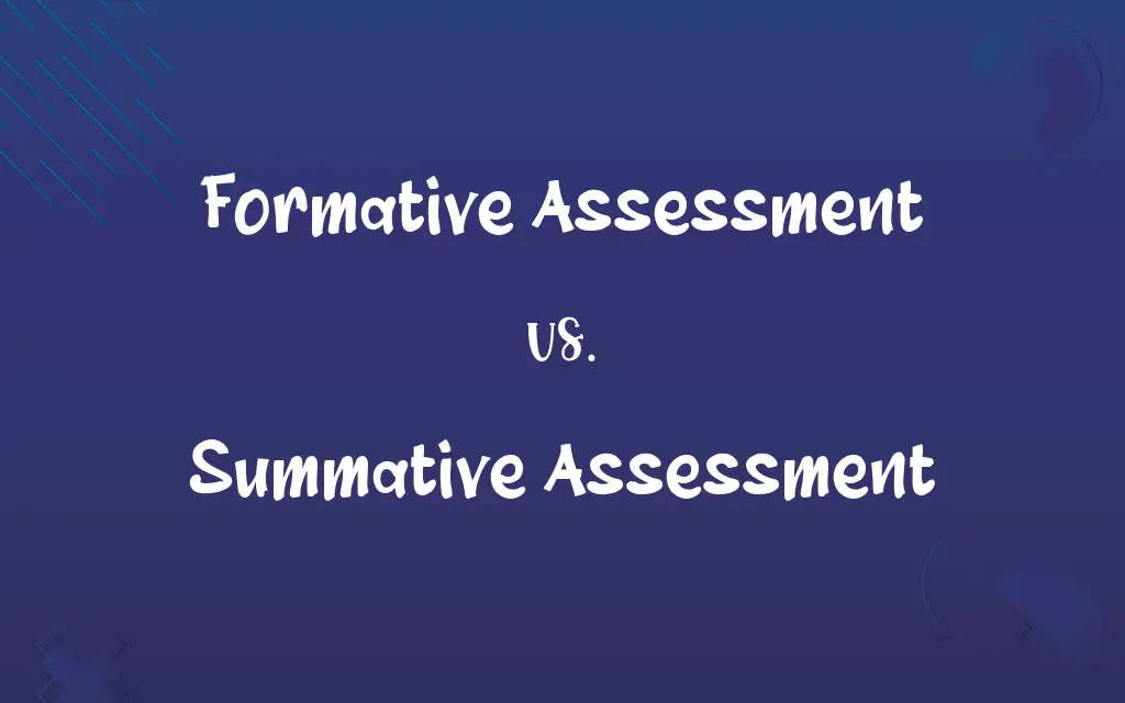 Formative Assessment vs. Summative Assessment