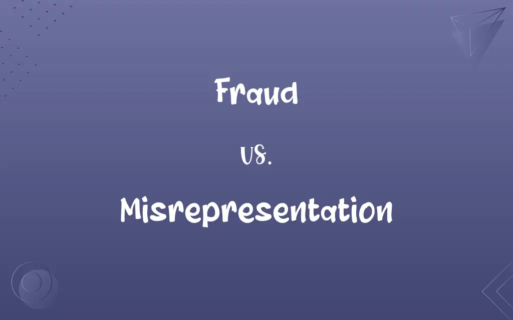 Fraud vs. Misrepresentation