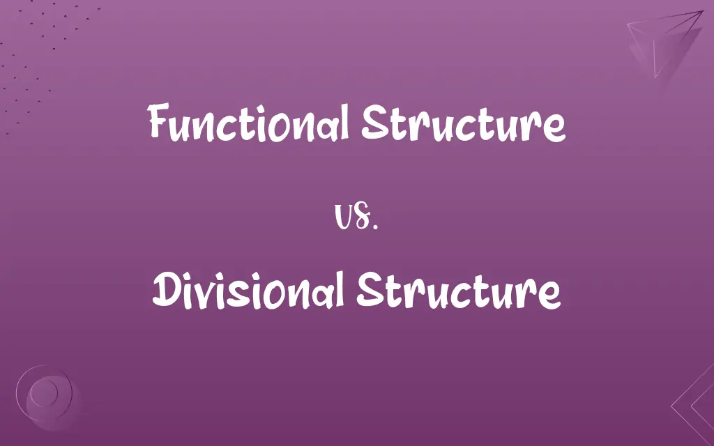 Functional Structure vs. Divisional Structure