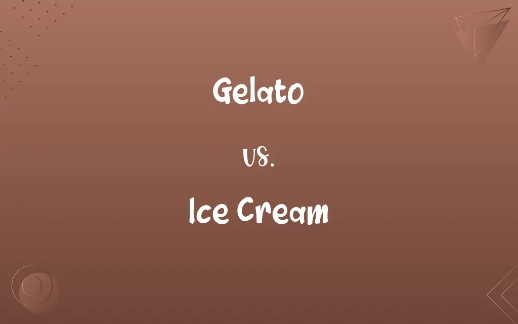 Gelato vs. Ice Cream