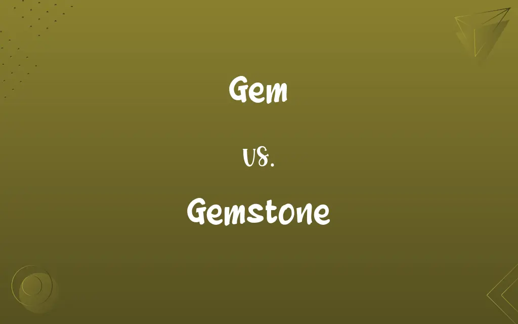 Gem vs. Gemstone