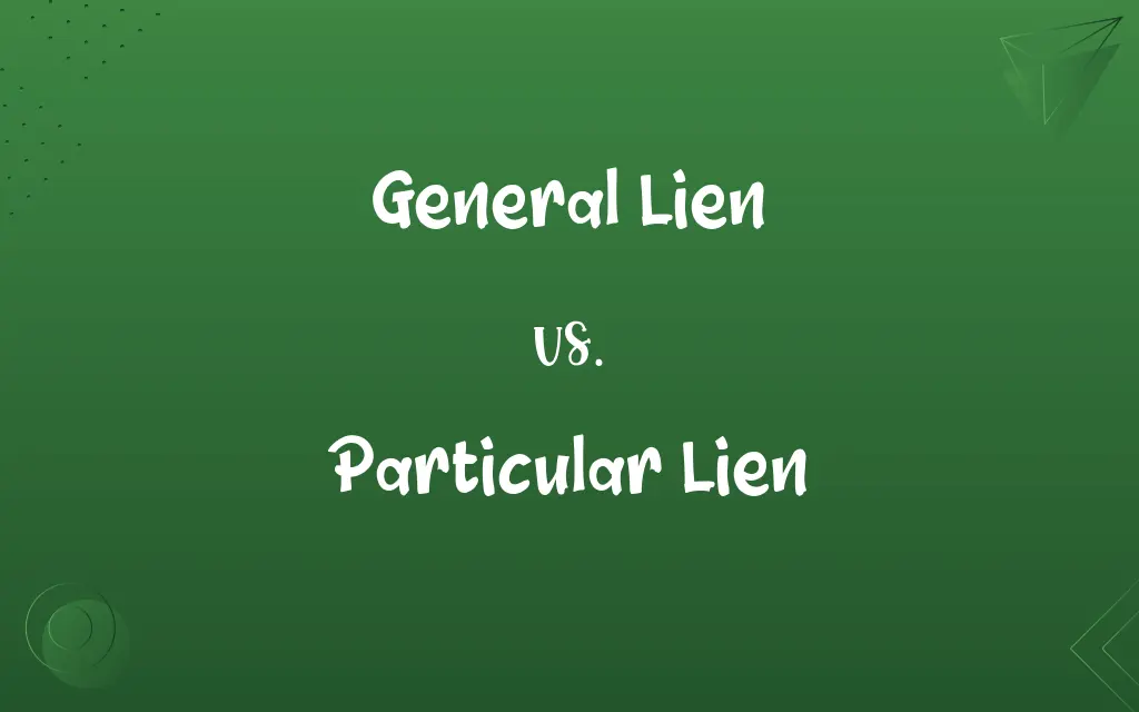 General Lien vs. Particular Lien