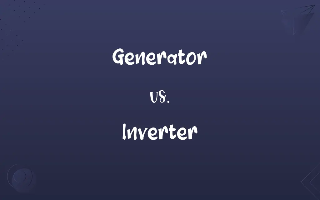Generator vs. Inverter