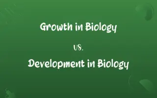 Growth in Biology vs. Development in Biology