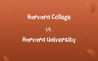 Harvard College vs. Harvard University