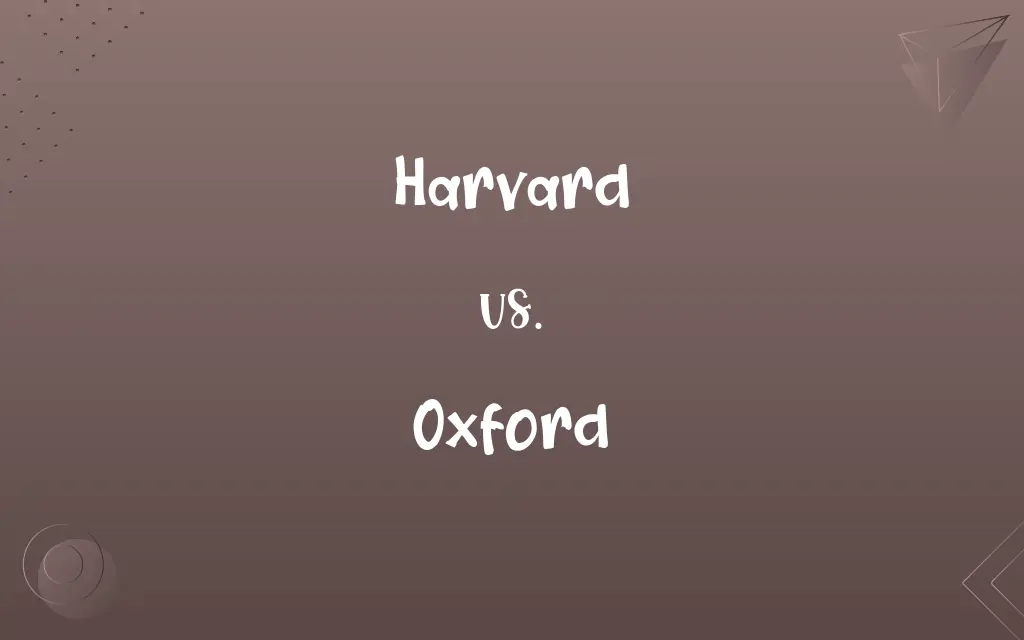 Harvard vs. Oxford