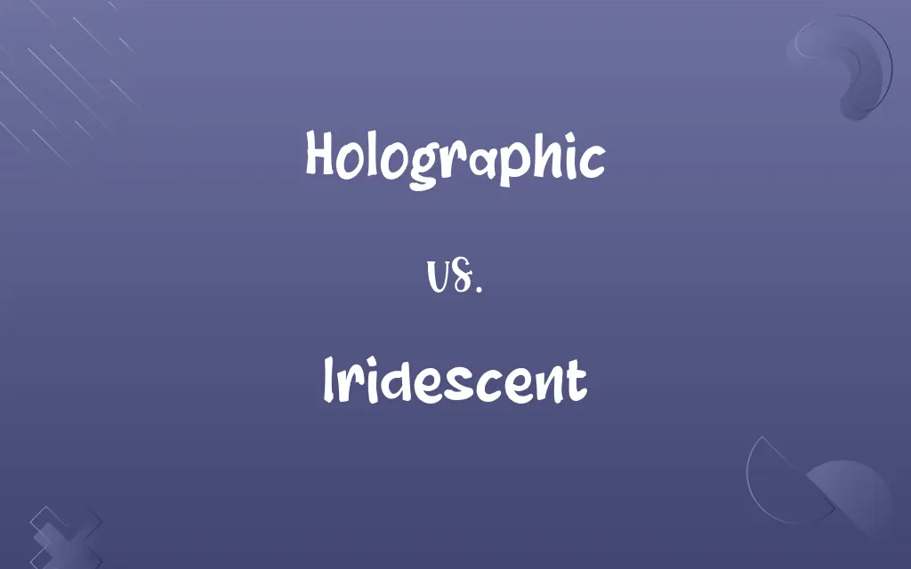 Holographic vs. Iridescent