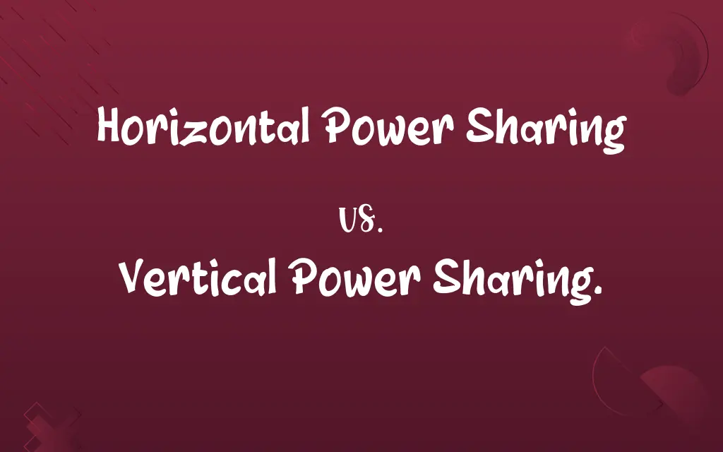 Horizontal Power Sharing vs. Vertical Power Sharing.