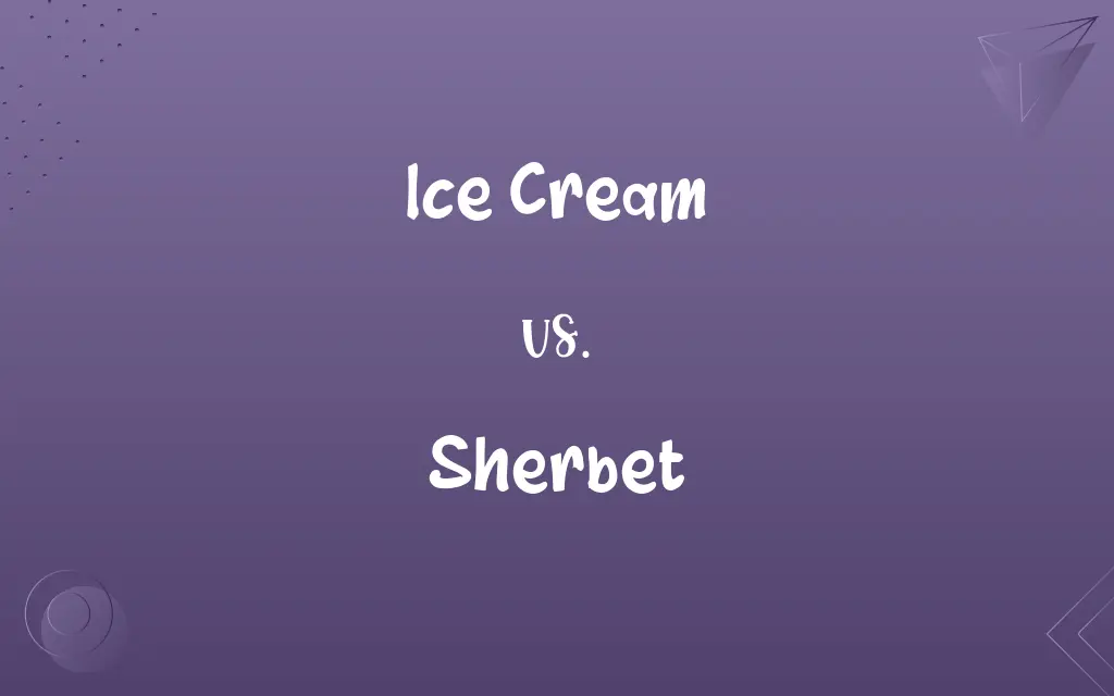 Ice Cream vs. Sherbet