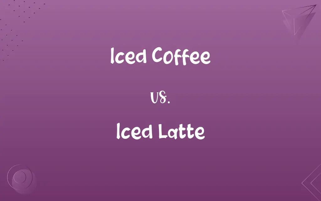 Iced Coffee vs. Iced Latte