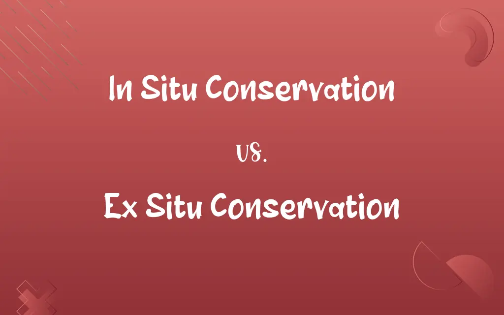 In Situ Conservation vs. Ex Situ Conservation