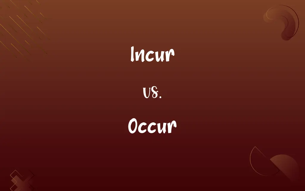 Incur vs. Occur