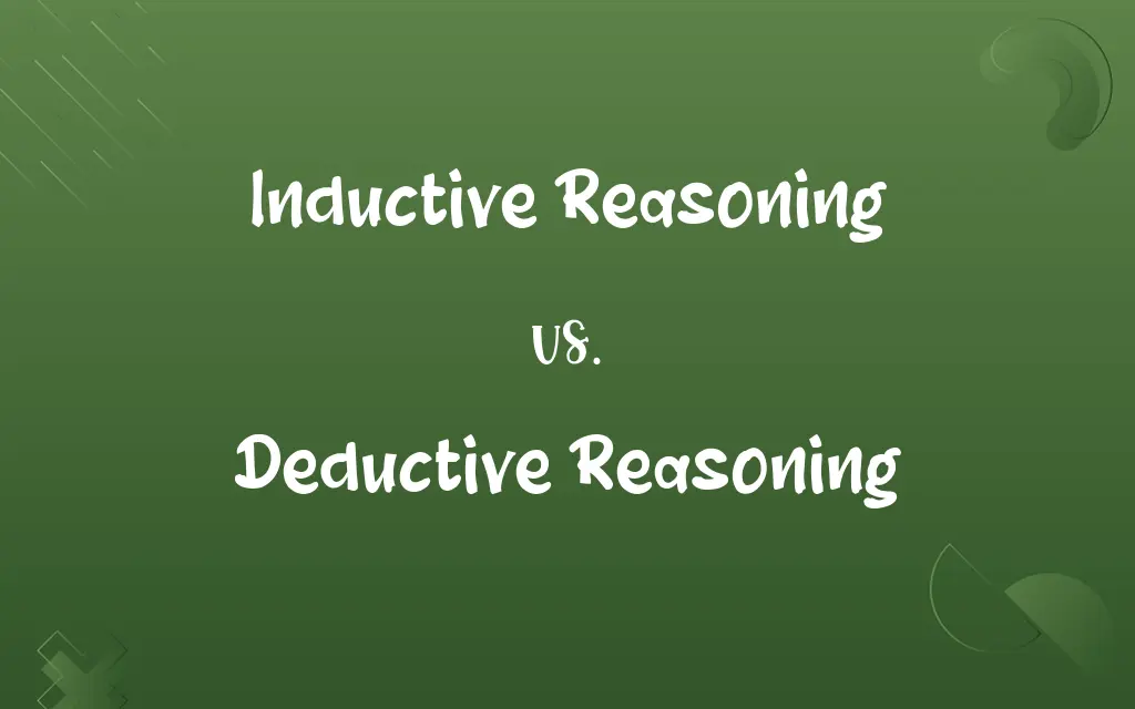 Inductive Reasoning vs. Deductive Reasoning