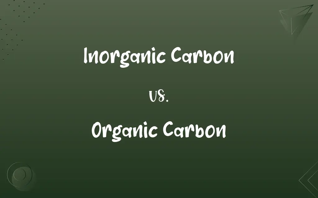Inorganic Carbon vs. Organic Carbon