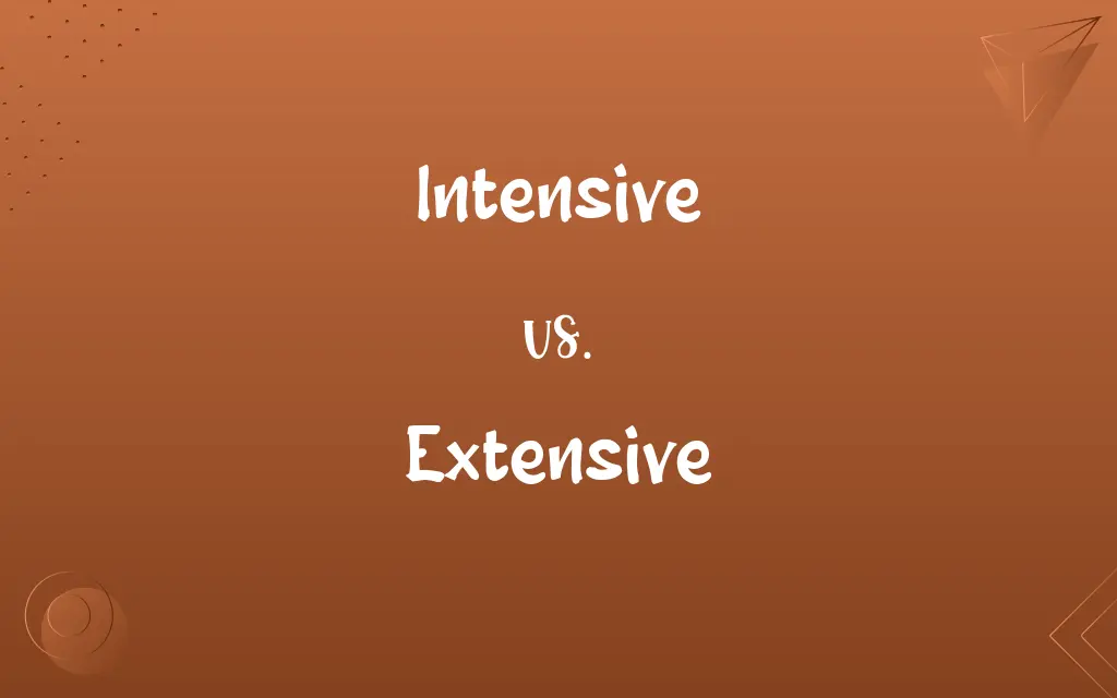 Intensive vs. Extensive
