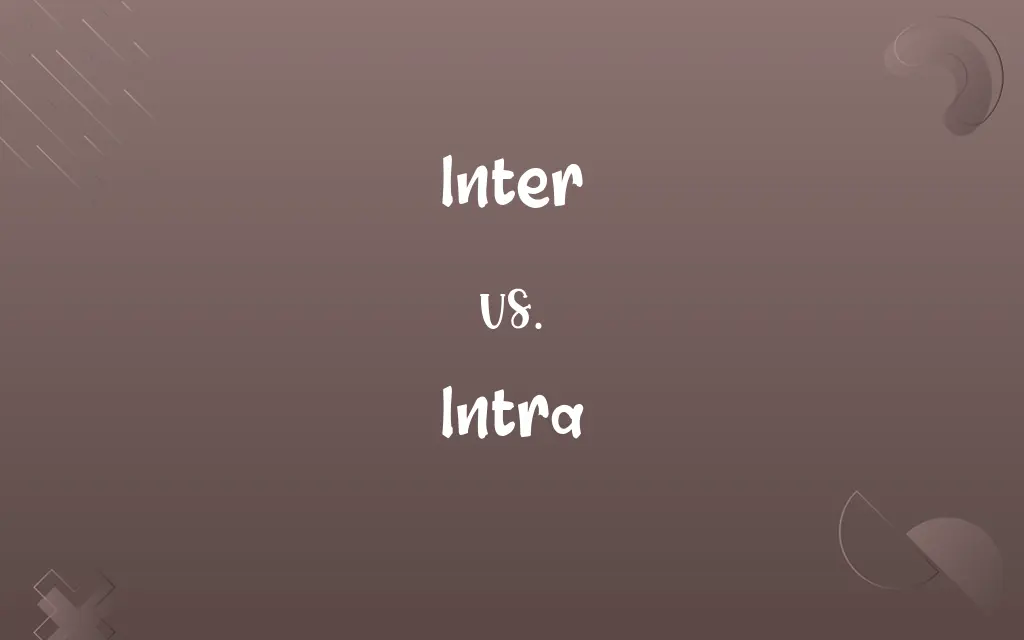 Inter vs. Intra