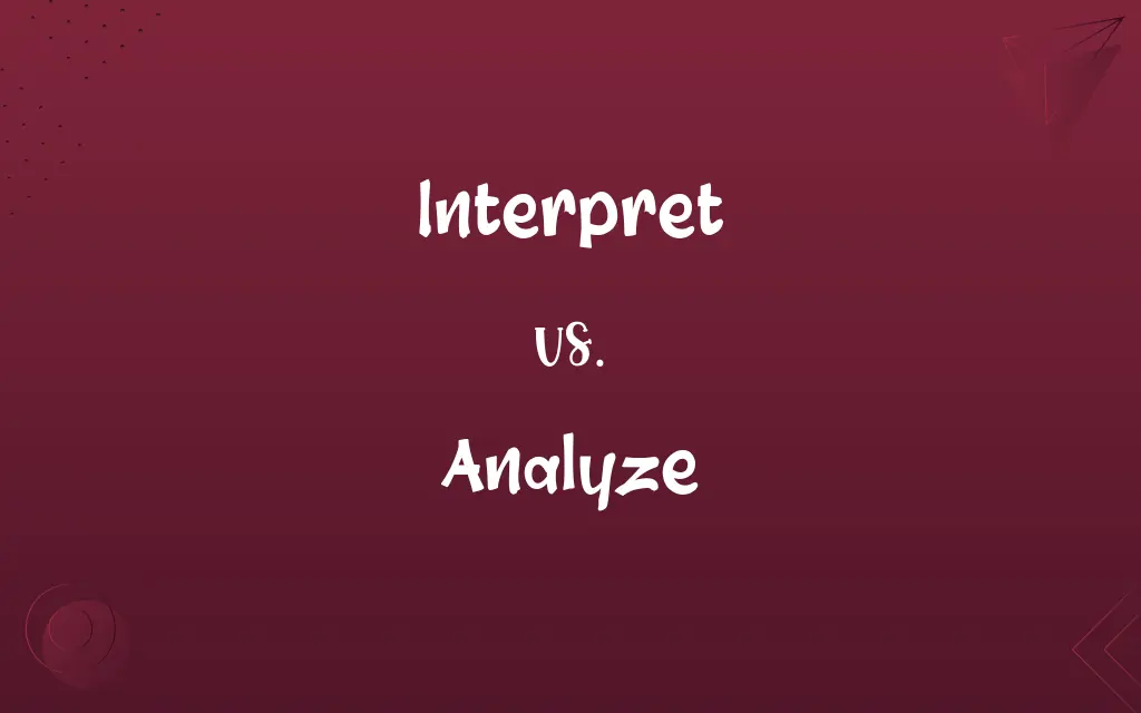 Interpret vs. Analyze
