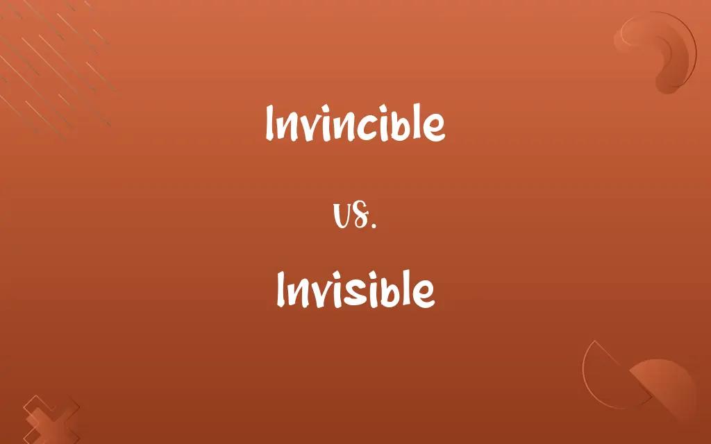 Invincible vs. Invisible