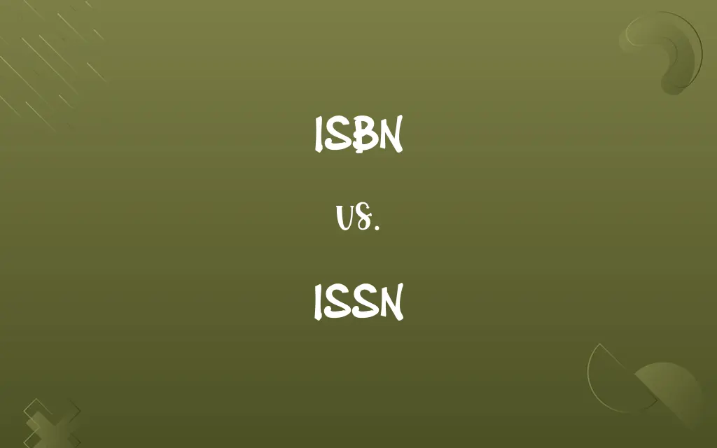 ISBN vs. ISSN