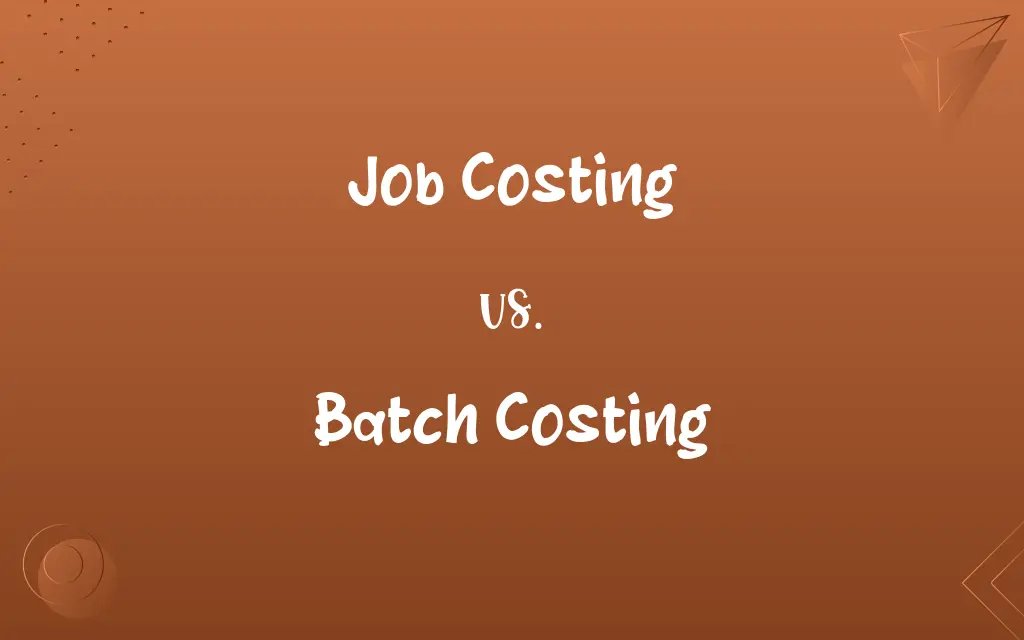 Job Costing vs. Batch Costing