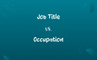 Job Title vs. Occupation
