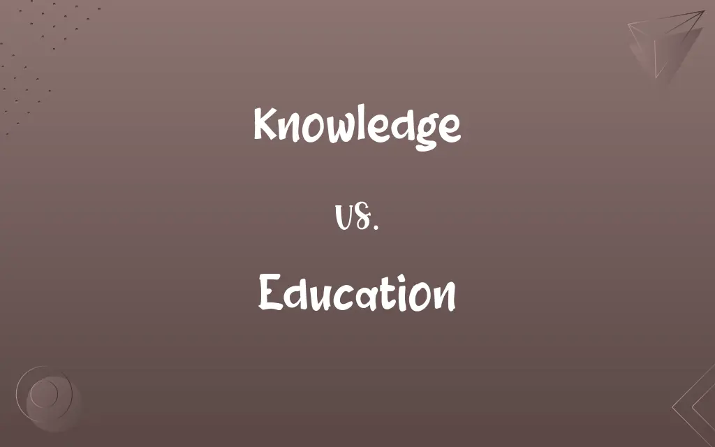 Knowledge vs. Education