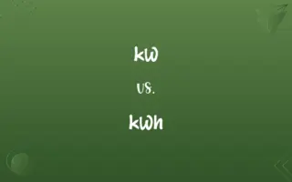 kW vs. kWh