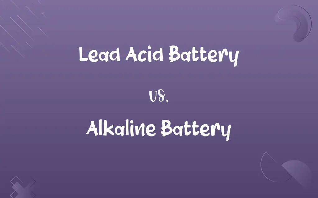 Lead Acid Battery vs. Alkaline Battery