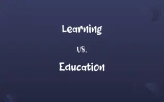 Learning vs. Education