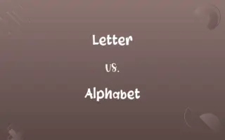 Letter vs. Alphabet